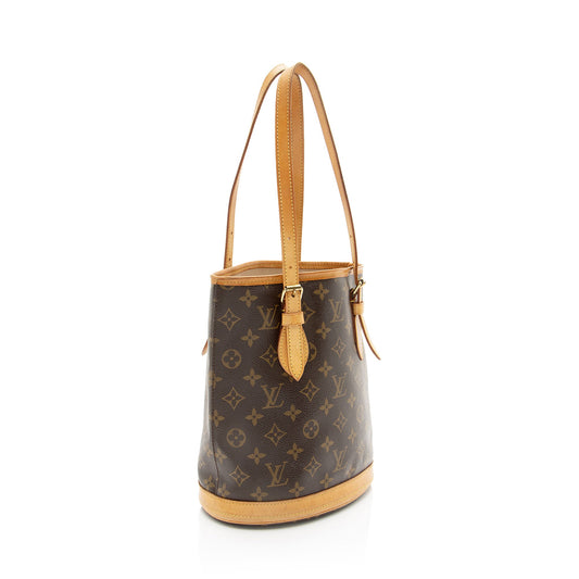 Louis Vuitton Vintage Monogram Canvas Petit Bucket Tote