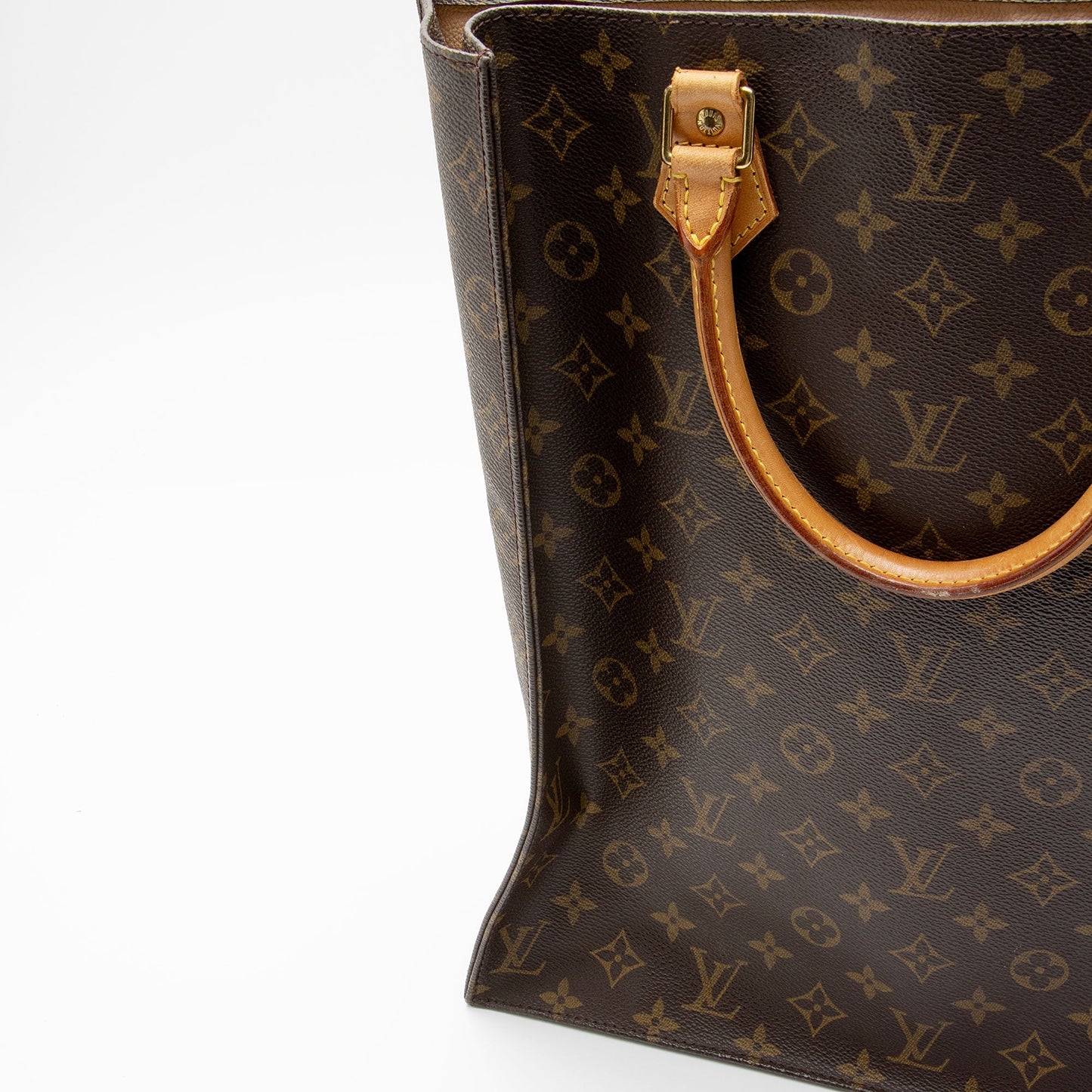Louis Vuitton Vintage Monogram Canvas Sac Plat Tote (SHF-wc7X4x)