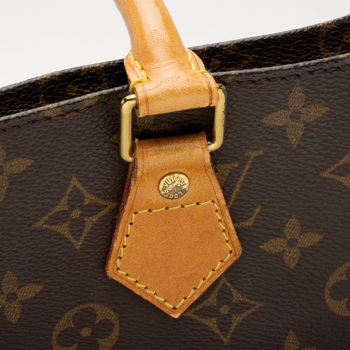 Louis Vuitton Vintage Monogram Canvas Sac Plat Tote (SHF-wc7X4x)