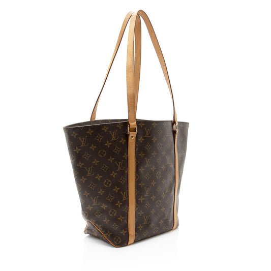 Louis Vuitton Vintage Monogram Canvas Sac Shopping 48 Tote (SHF-VAnH6a)
