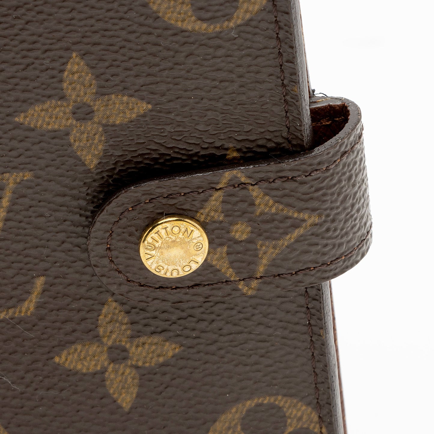 Louis Vuitton Vintage Monogram Canvas Small Ring Agenda Cover (SHF-wA1Hli)
