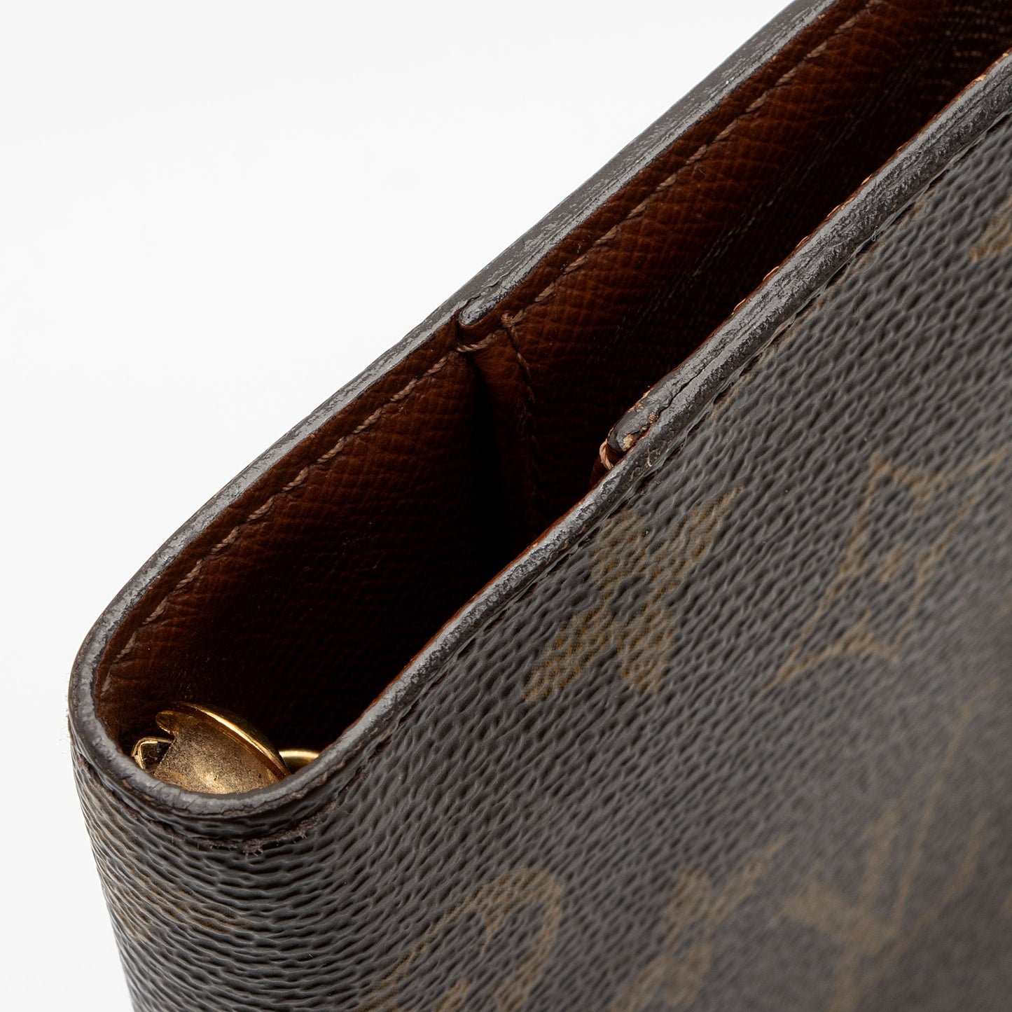 Louis Vuitton Vintage Monogram Canvas Small Ring Agenda Cover (SHF-wA1Hli)