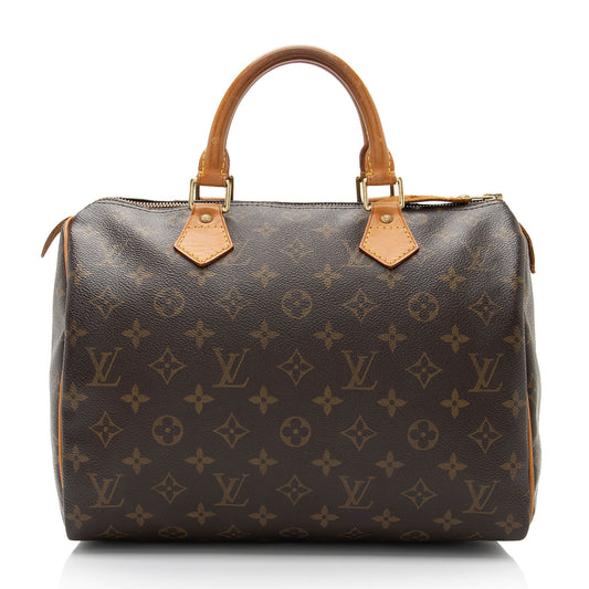 Louis Vuitton Vintage Monogram Canvas Speedy 30 Satchel (SHF-Owe8gC)