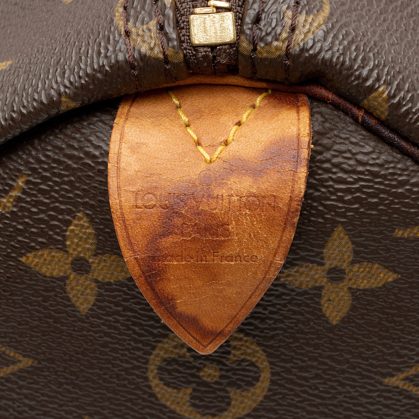 Louis Vuitton Vintage Monogram Canvas Speedy 35 Satchel