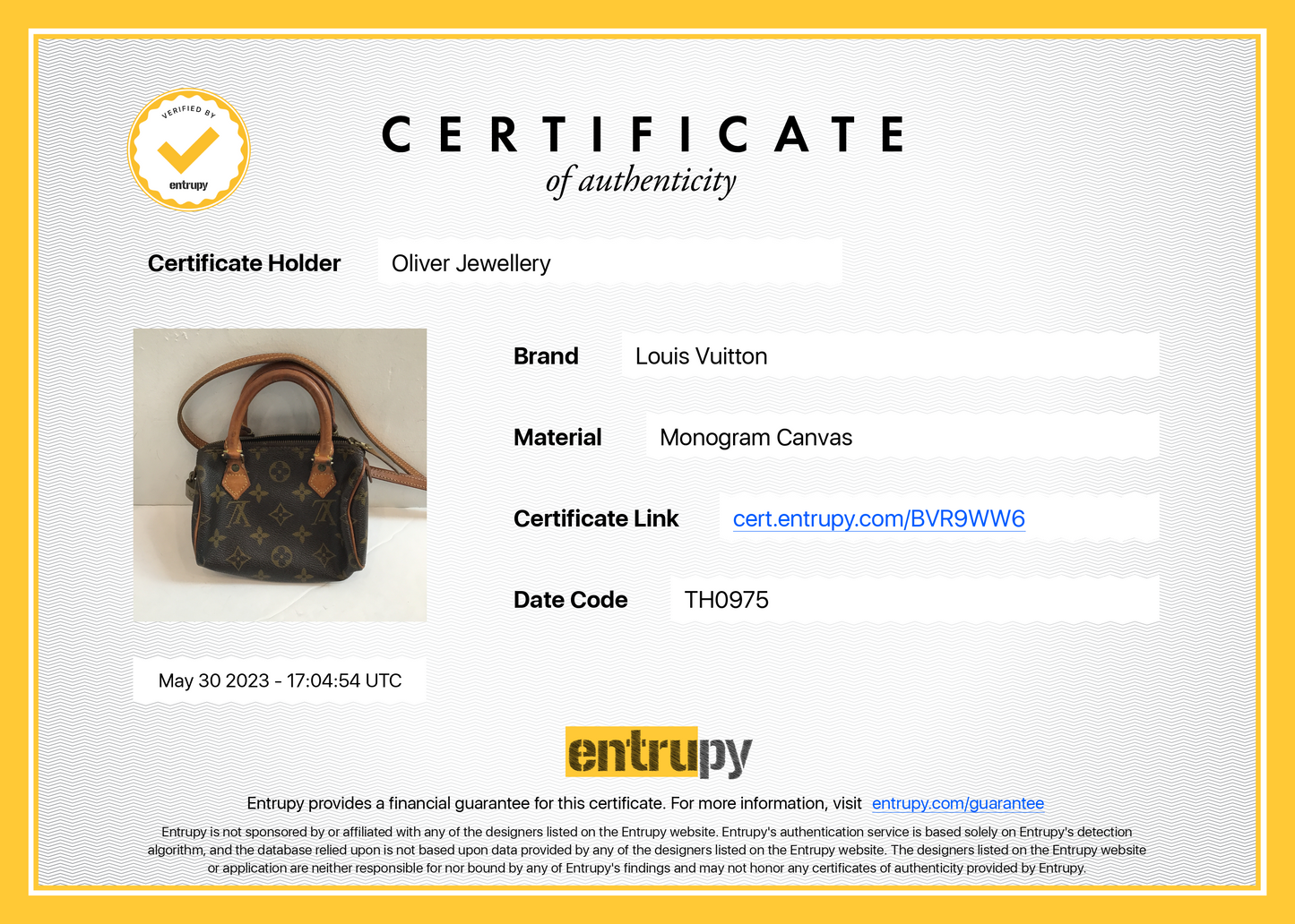 Louis Vuitton Vintage Monogram Speedy HL