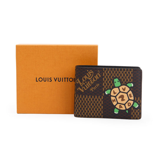 Louis Vuitton X Nigo Turtle Giant Damier Ebene Multiple Wallet