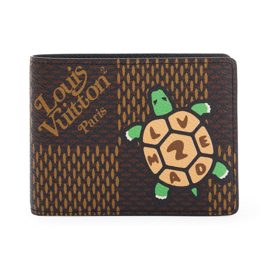 Louis Vuitton X Nigo Turtle Giant Damier Ebene Multiple Wallet
