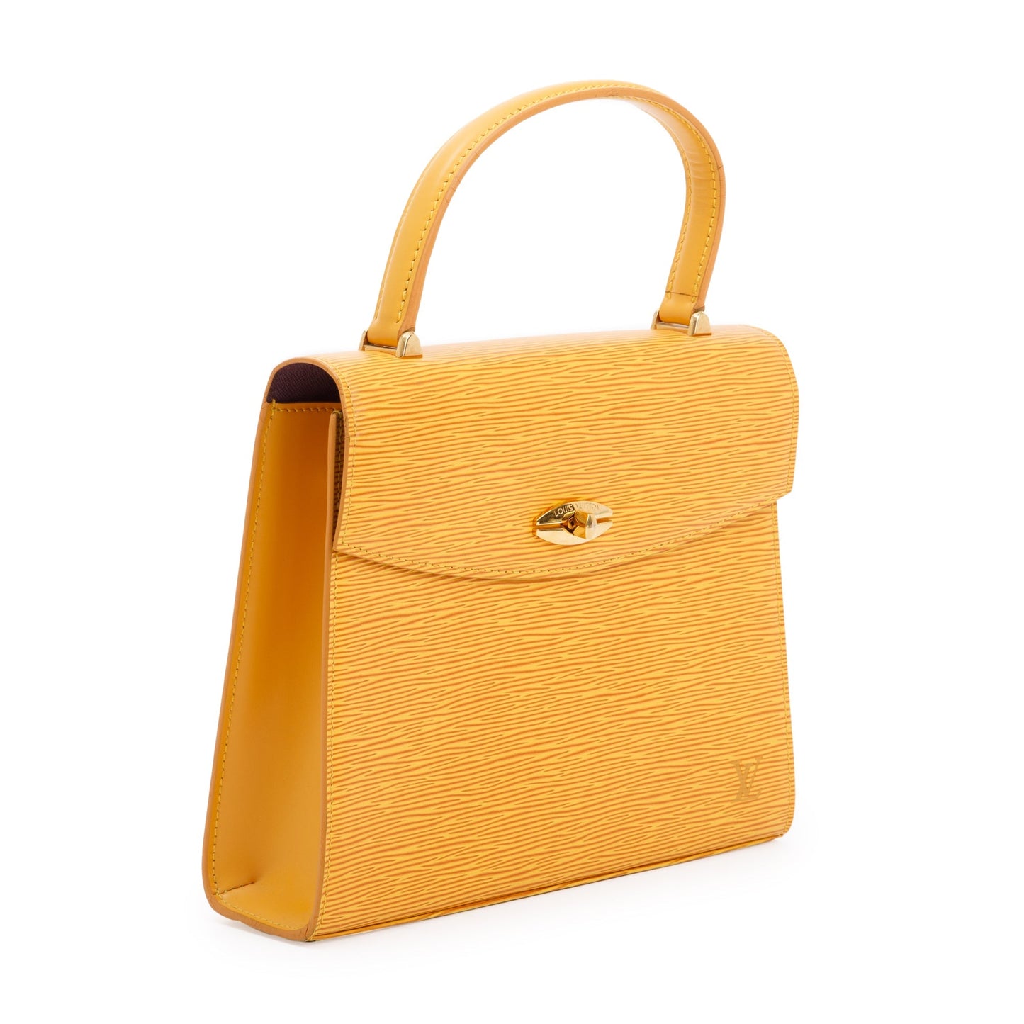 Louis Vuitton Yellow Epi Leather Malesherbes Handle Bag