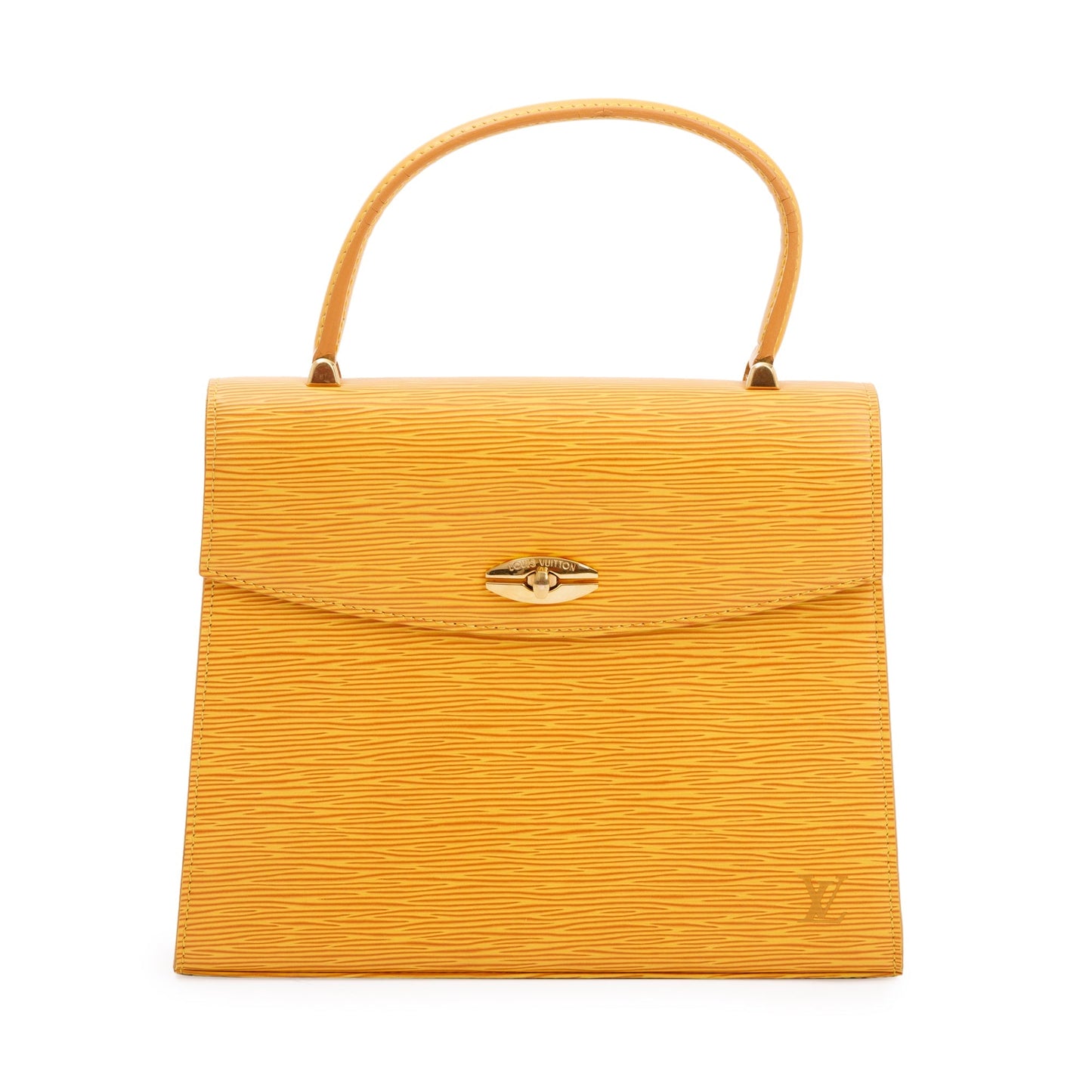 Louis Vuitton Yellow Epi Leather Malesherbes Handle Bag