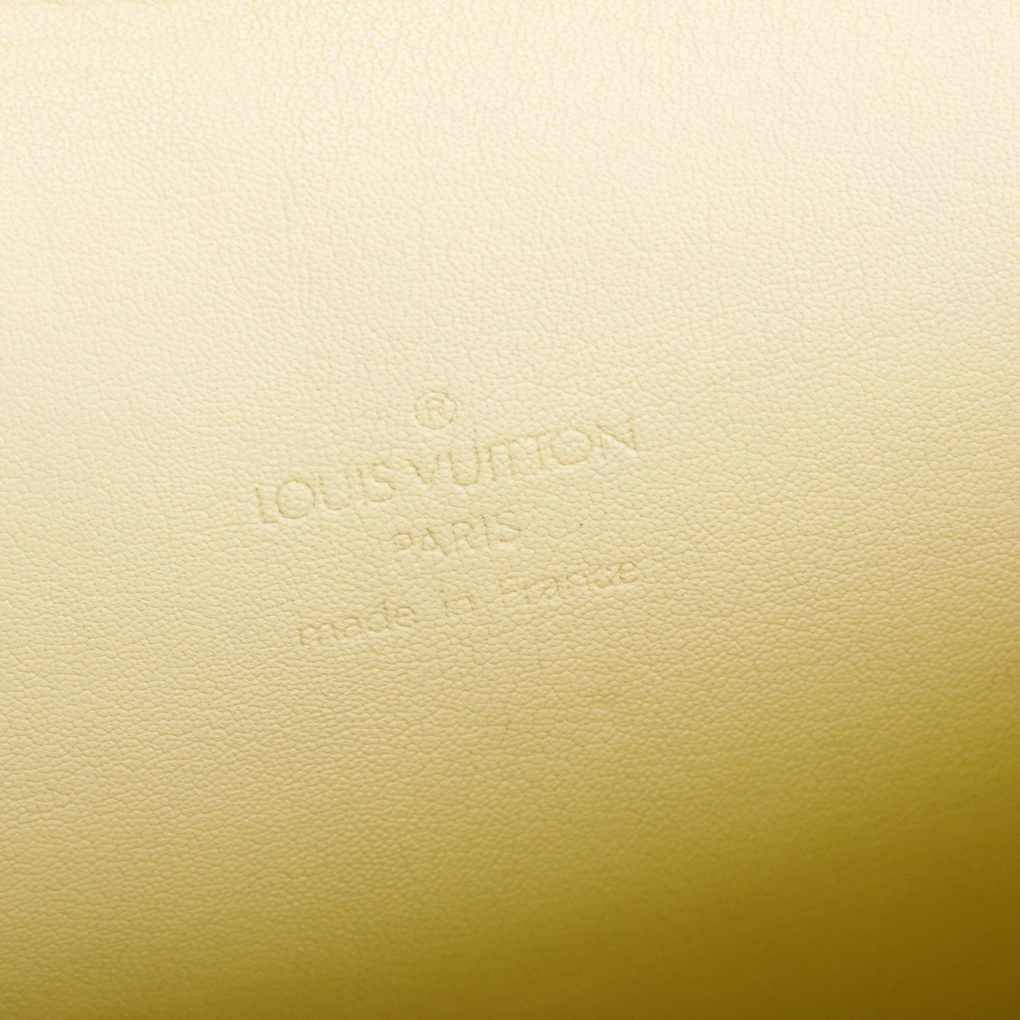 Louis Vuitton Yellow  Monogram Vernis Leather Street Spring Handle Bag