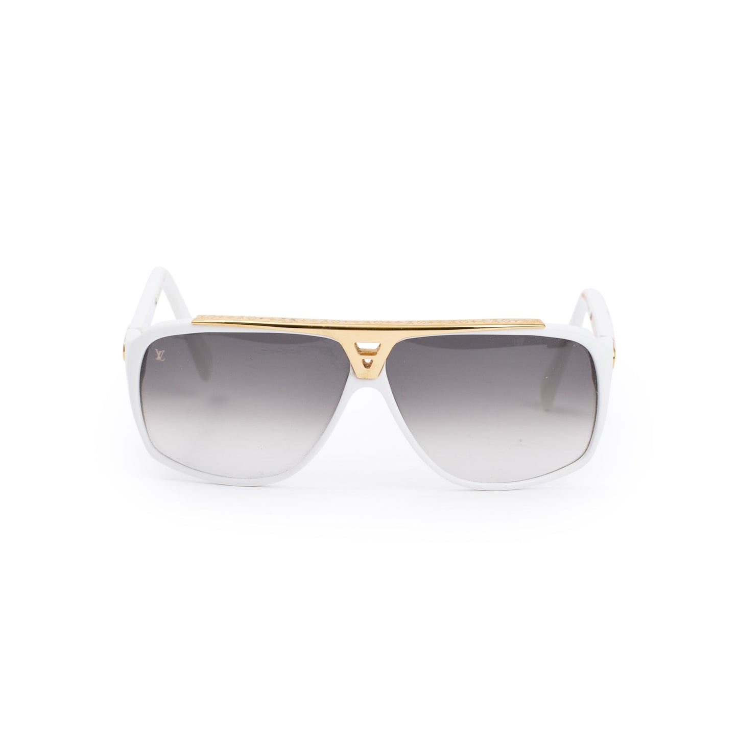 Louis Vuitton Z0240W White Acetate 1.1 Evidence Sunglasses