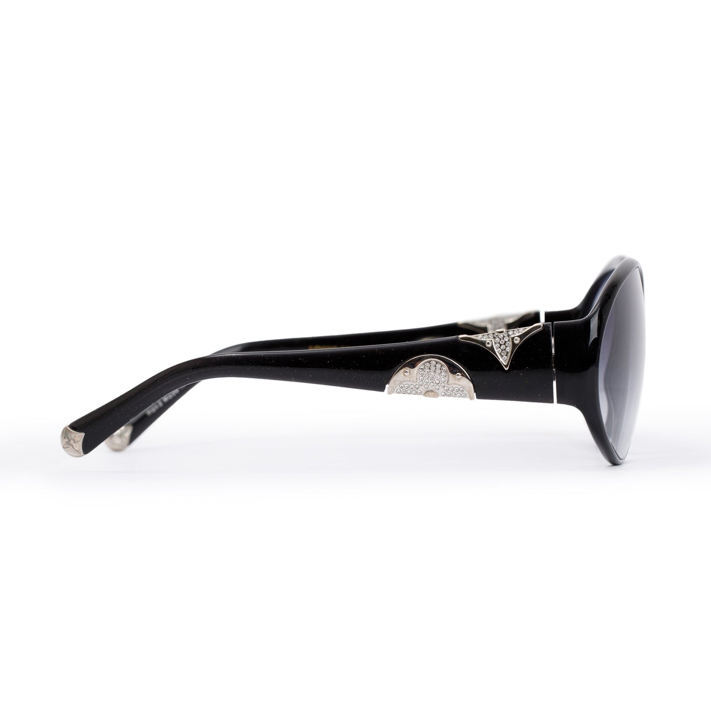 Louis Vuitton Z0265W Black Acetate Crystal Embellished Iris PM Sunglasses