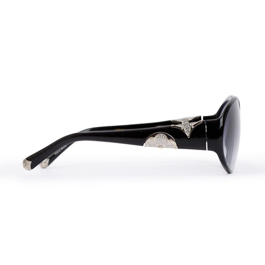 Louis Vuitton Z0265W Black Acetate Crystal Embellished Iris PM Sunglasses