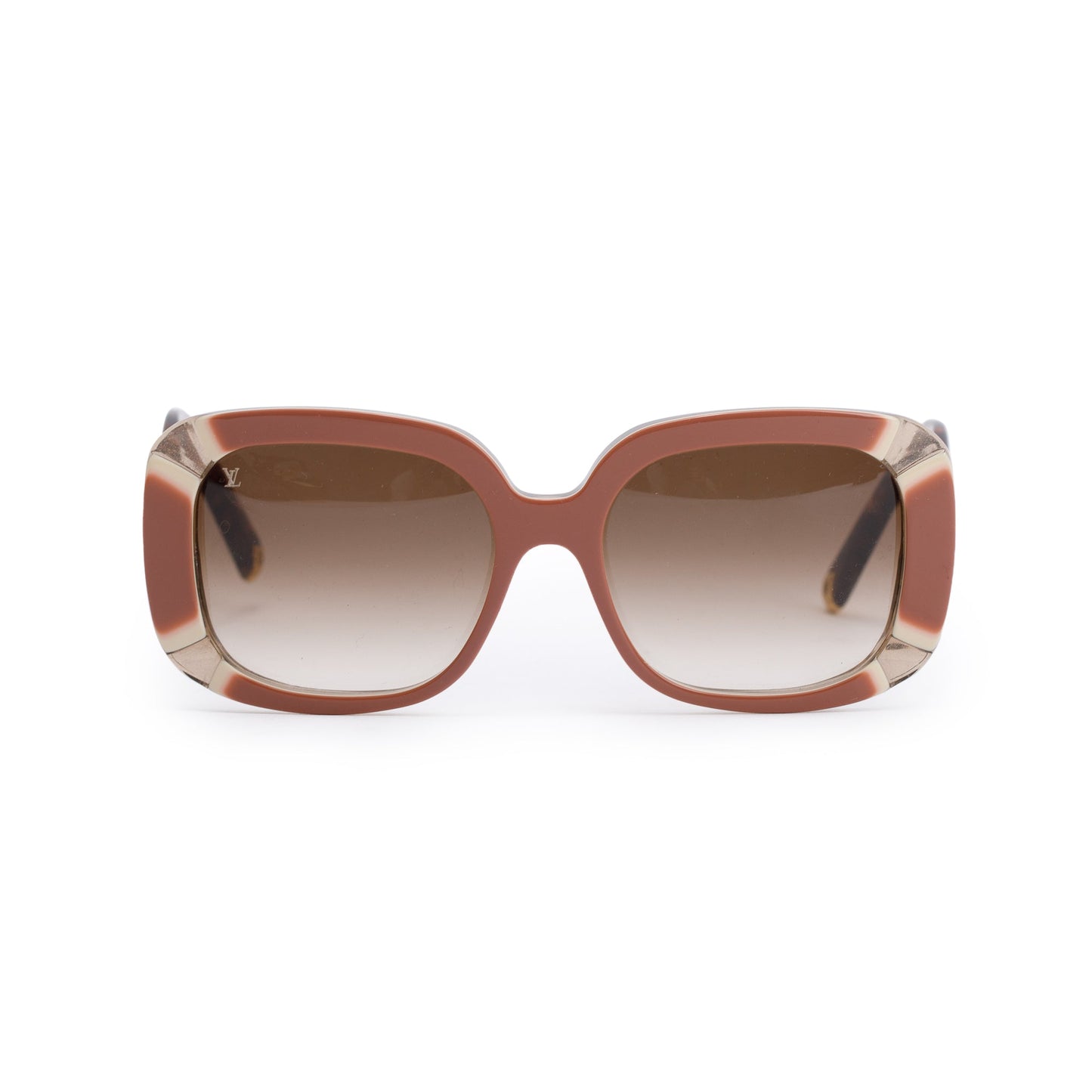 Louis Vuitton Z0517W Brown Havana & Pink Acetate Anemone Oversize Sunglasses