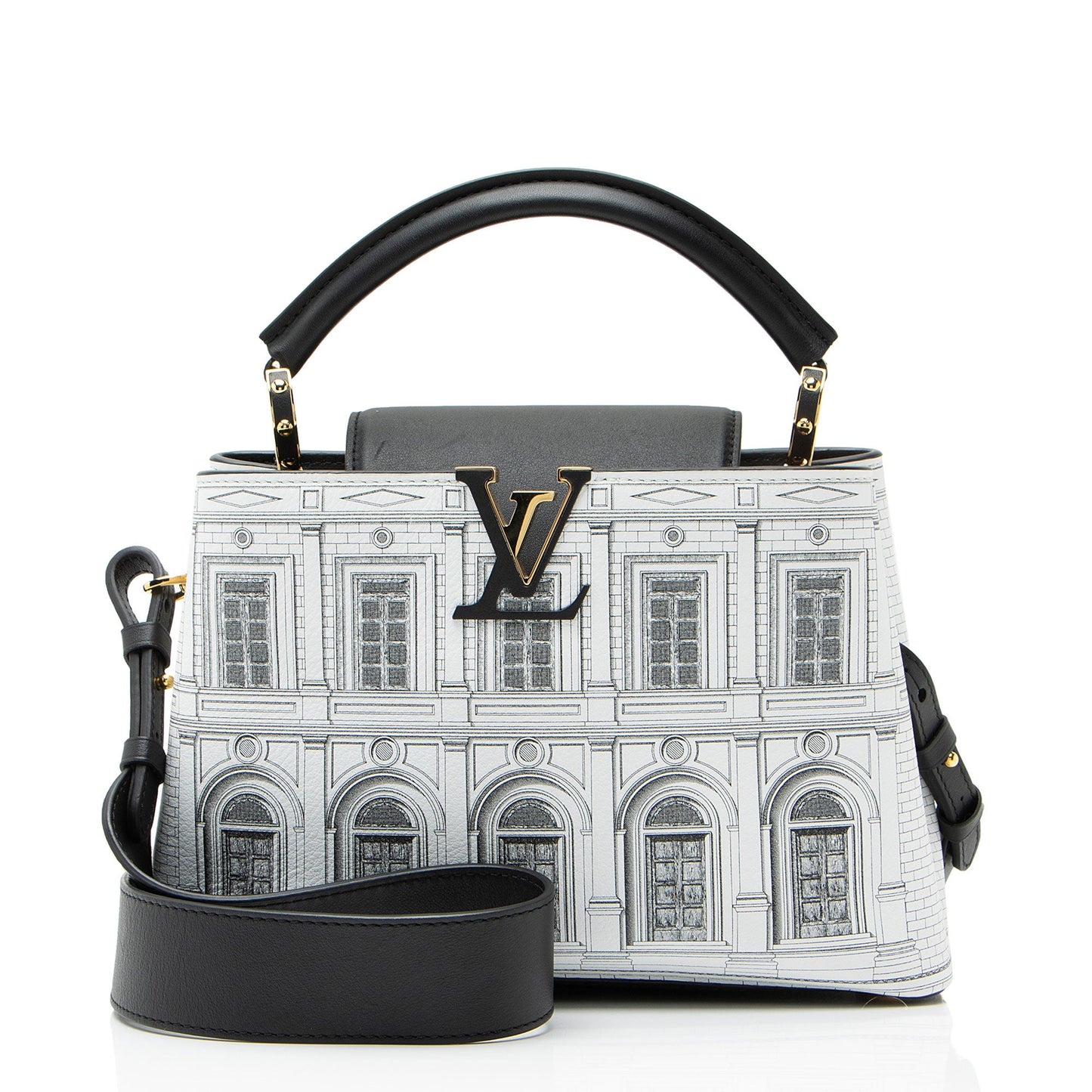 Louis Vuitton x Fornasetti Calfskin Architettura Capucines BB Bag