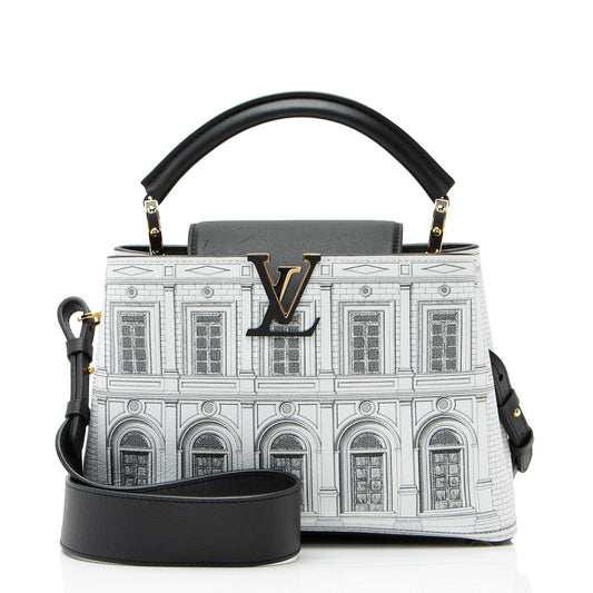 Louis Vuitton x Fornasetti Calfskin Architettura Capucines BB Bag