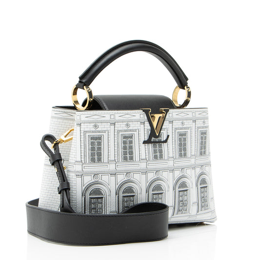 Louis Vuitton x Fornasetti Calfskin Architettura Capucines BB Bag