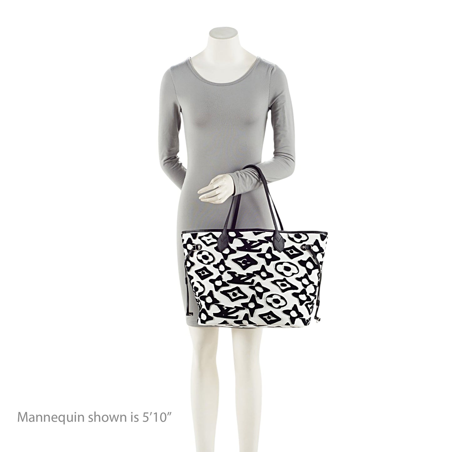 Louis Vuitton x Urs Fischer Tufted Monogram Canvas Neverfull MM Tote