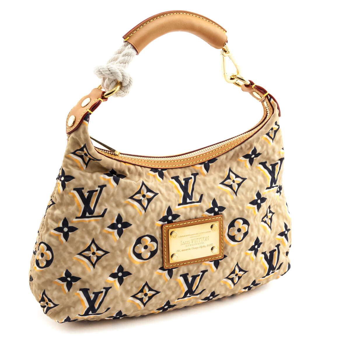 Louis Vuitton Beige Nylon Monogram Cruise Bulles PM