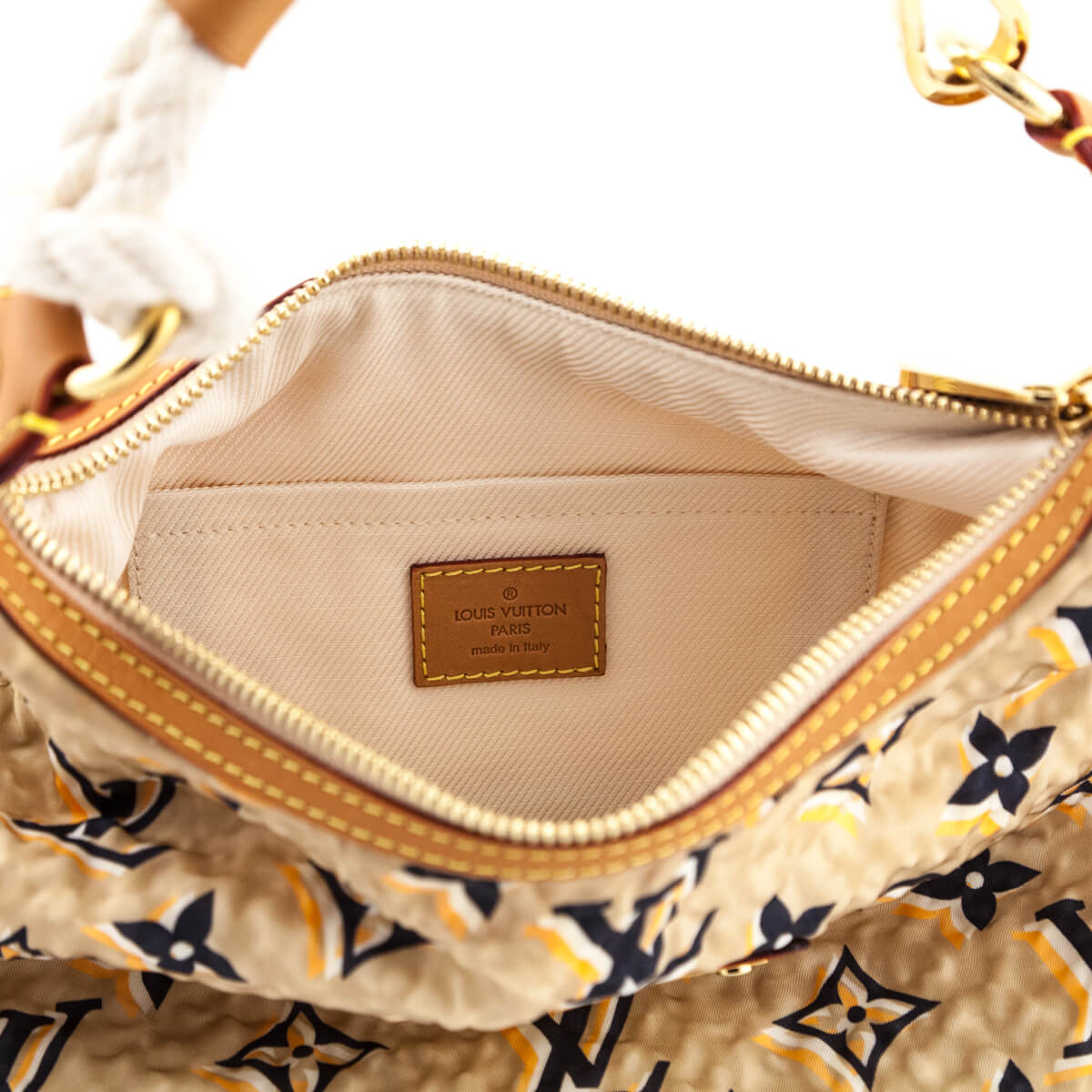 Louis Vuitton Beige Nylon Monogram Cruise Bulles PM