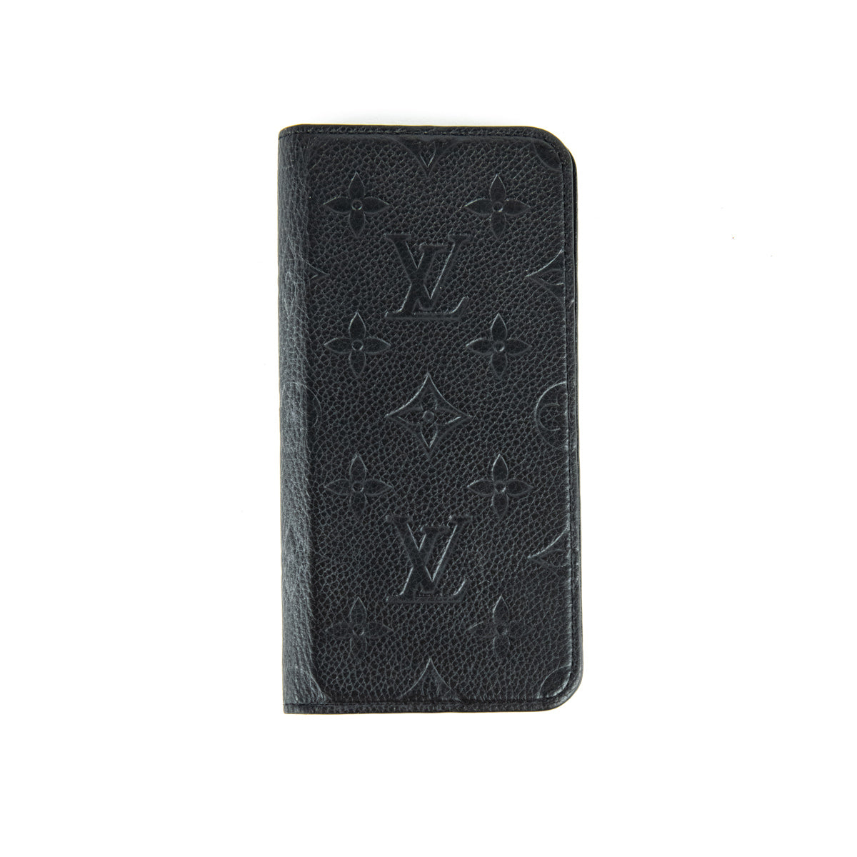 Louis Vuitton Black Empreinte Monogram iPhone X/XS Folio Case