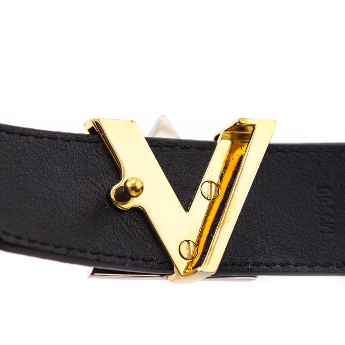 Louis Vuitton Black Epi Twist Belt Size S
