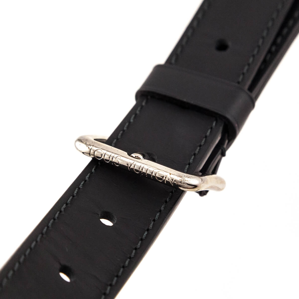 Louis Vuitton Black Leather Keepall Bandouliere Strap