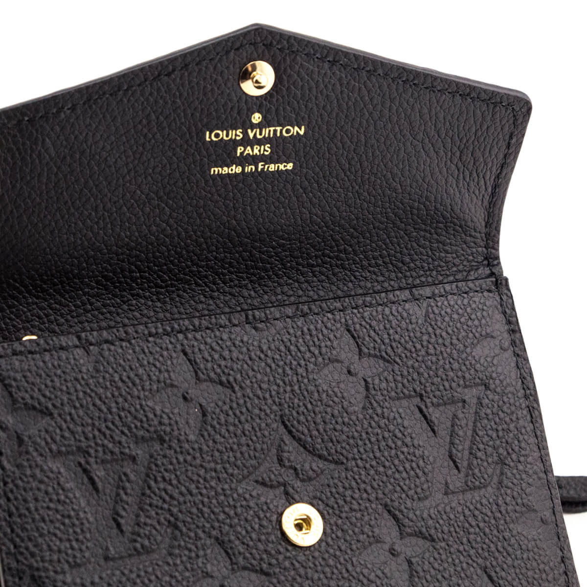 Louis Vuitton Black Monogram Empreinte Flap Key Pouch
