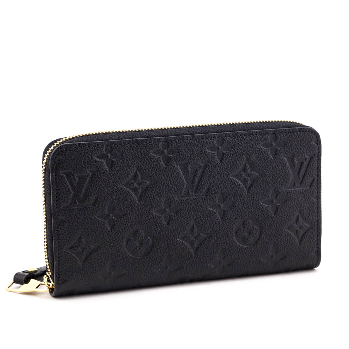 Louis Vuitton Black Monogram Empreinte Zippy Wallet NM
