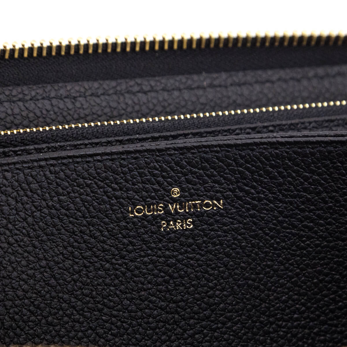 Louis Vuitton Black Monogram Empreinte Zippy Wallet NM