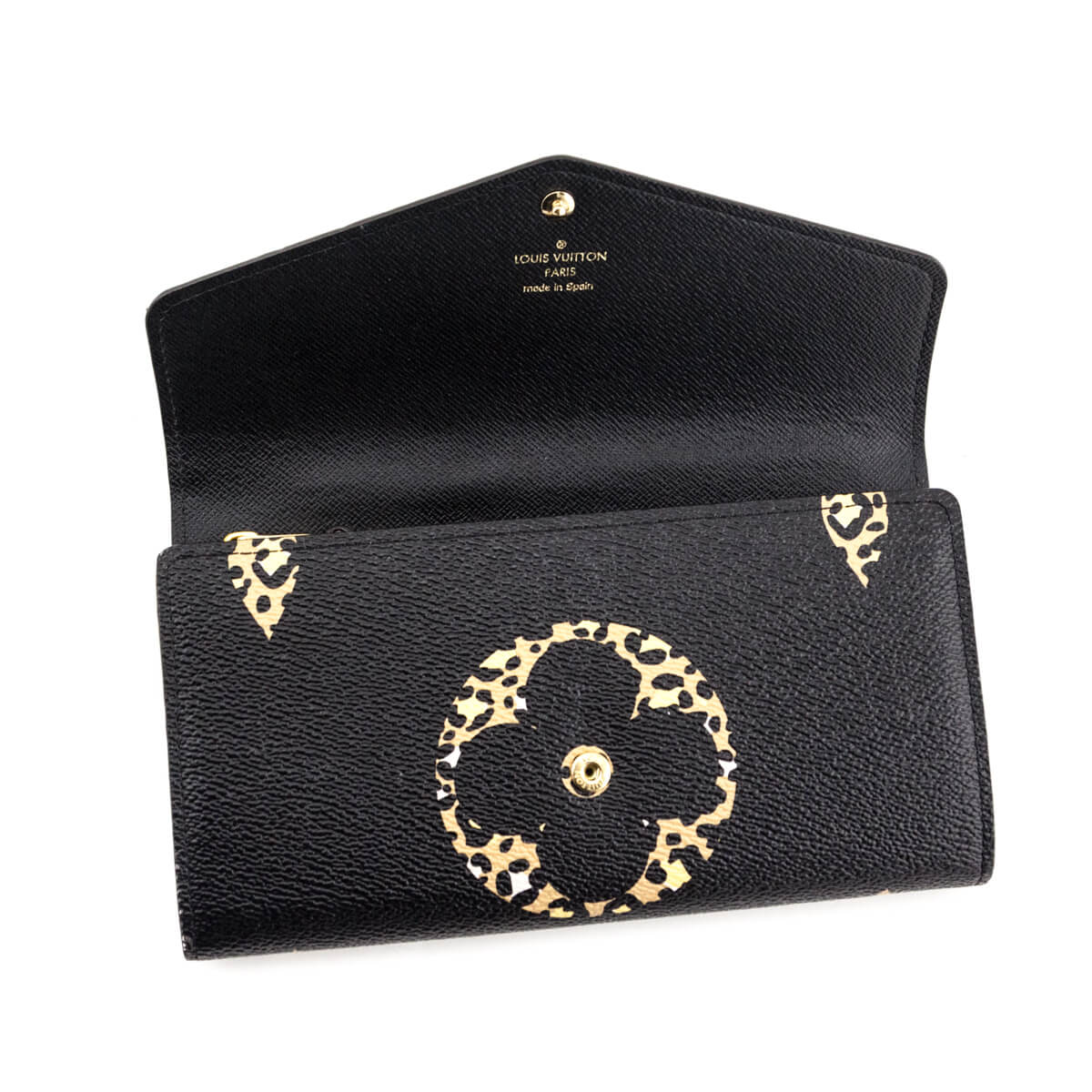 Louis Vuitton Black Monogram Giant Jungle Sarah Wallet NM