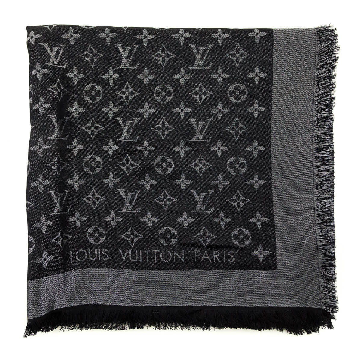 Louis Vuitton Black Monogram Shine Shawl