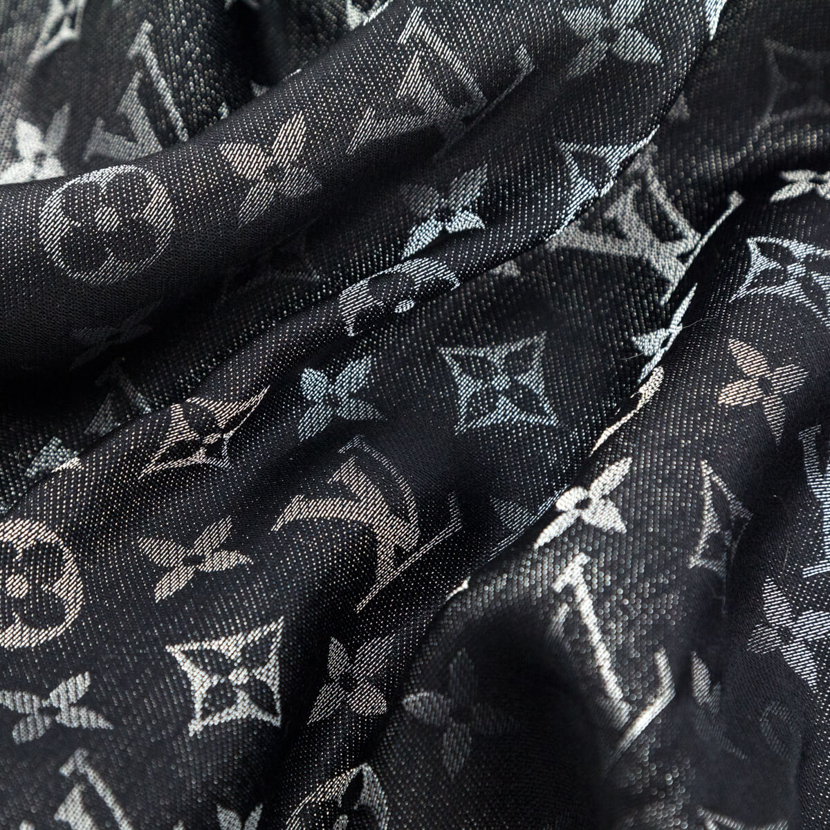 Louis Vuitton Black Monogram Shine Shawl