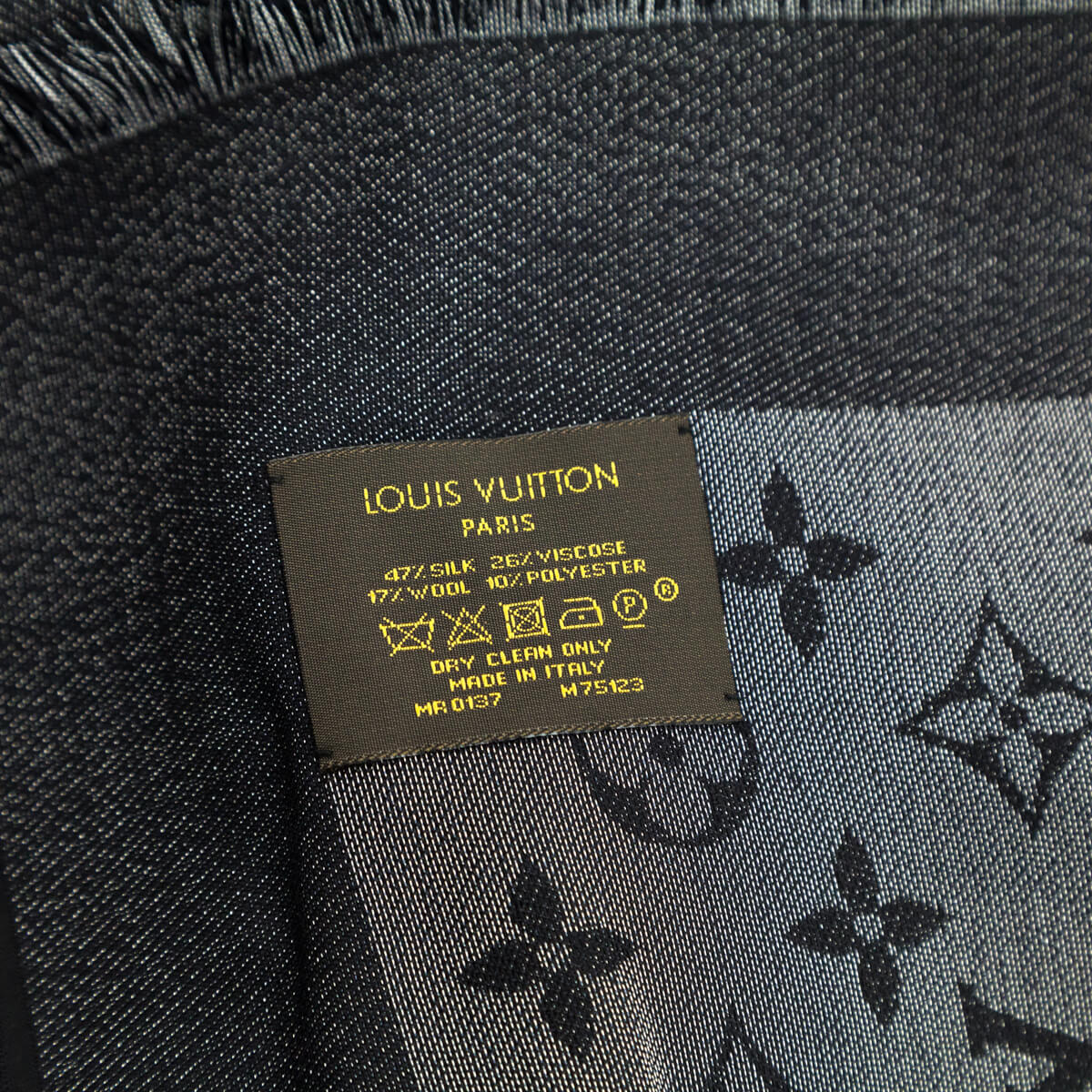 Louis Vuitton Black Monogram Shine Shawl