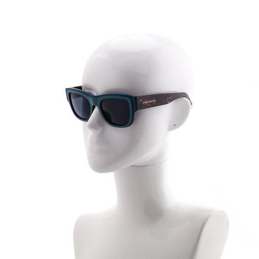 Louis Vuitton Blue & Tortoise Aster Sunglasses