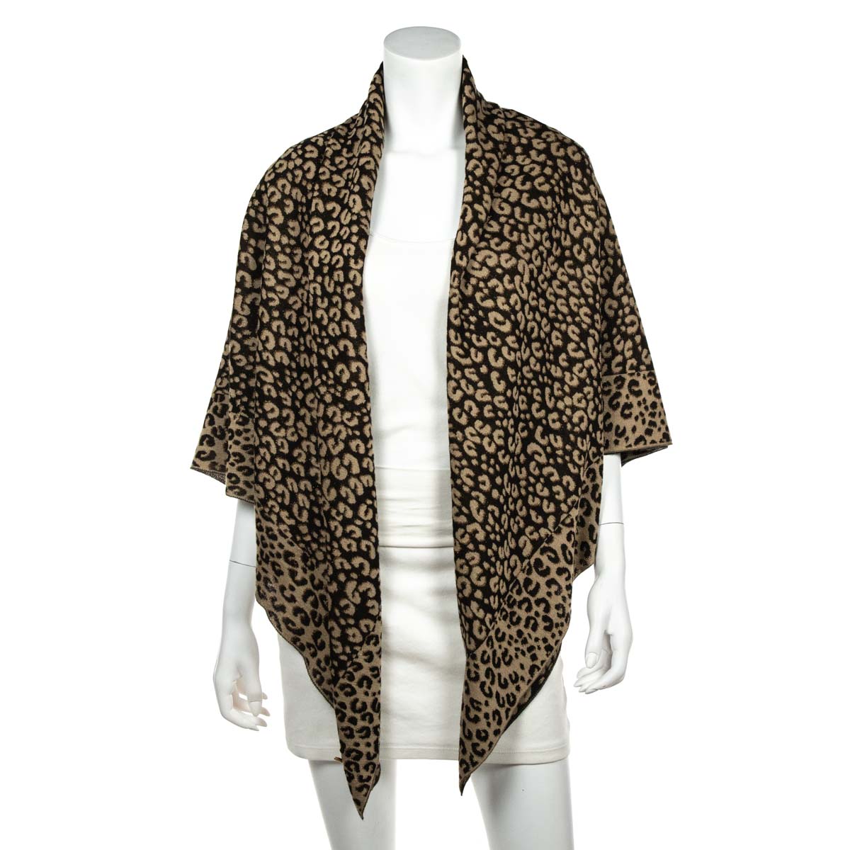 Louis Vuitton Brown Leopard Stephen Sprouse Cashmere Scarf