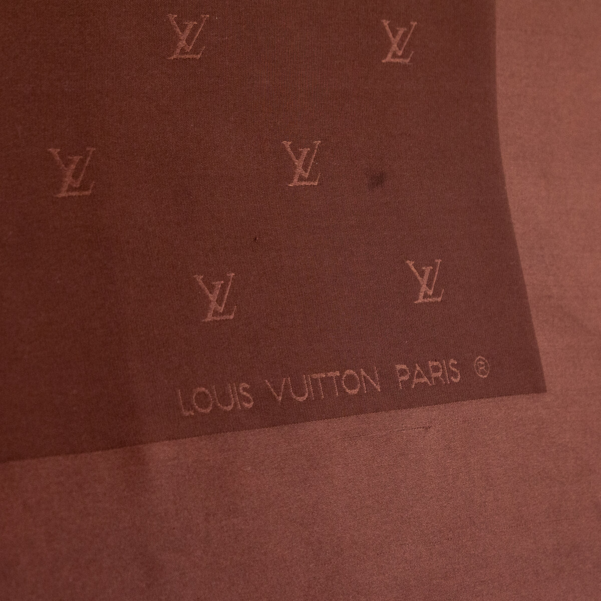 Louis Vuitton Brown Monogram Silk Scarf
