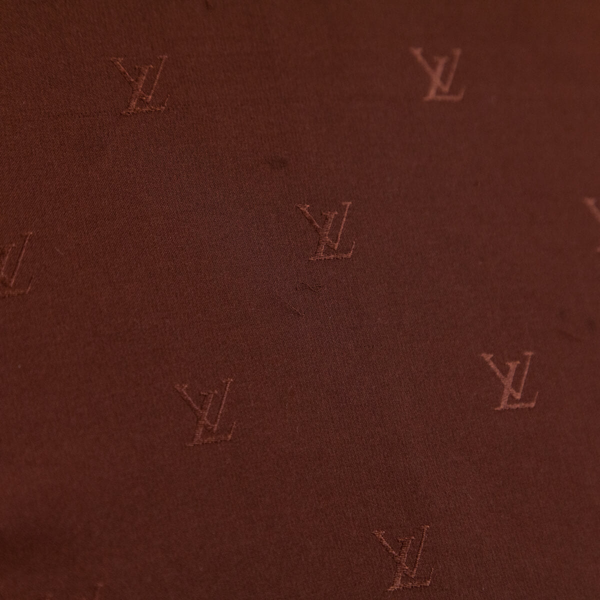 Louis Vuitton Brown Monogram Silk Scarf
