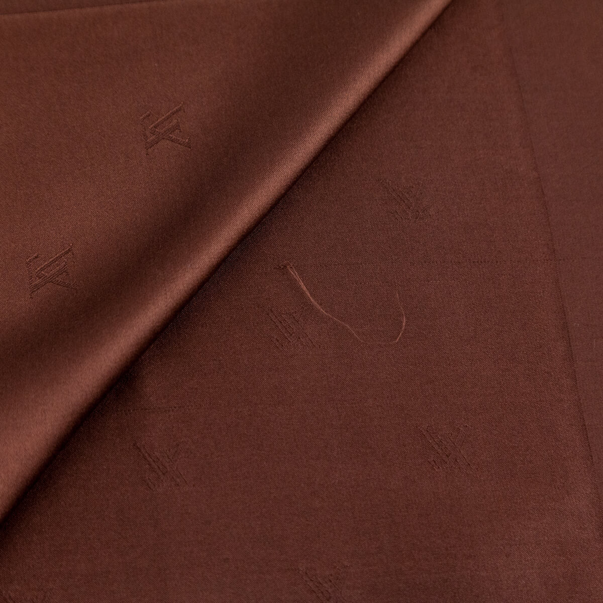 Louis Vuitton Brown Monogram Silk Scarf