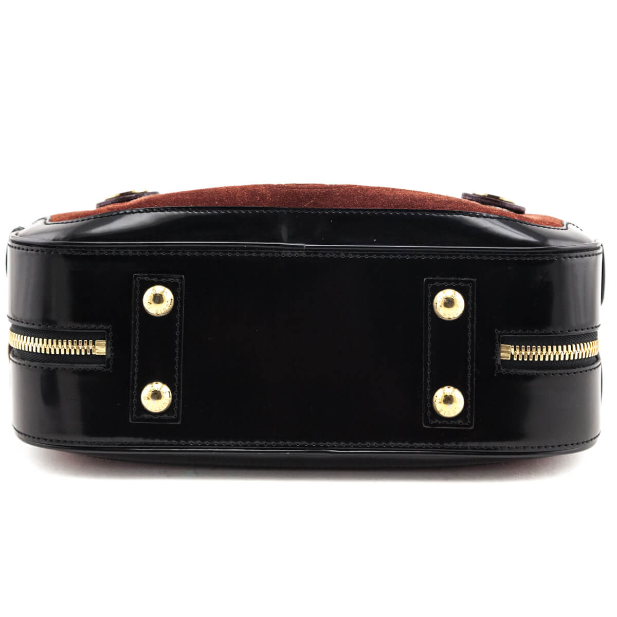 Louis Vuitton Burgundy Suede Stamped Havane Bowler GM