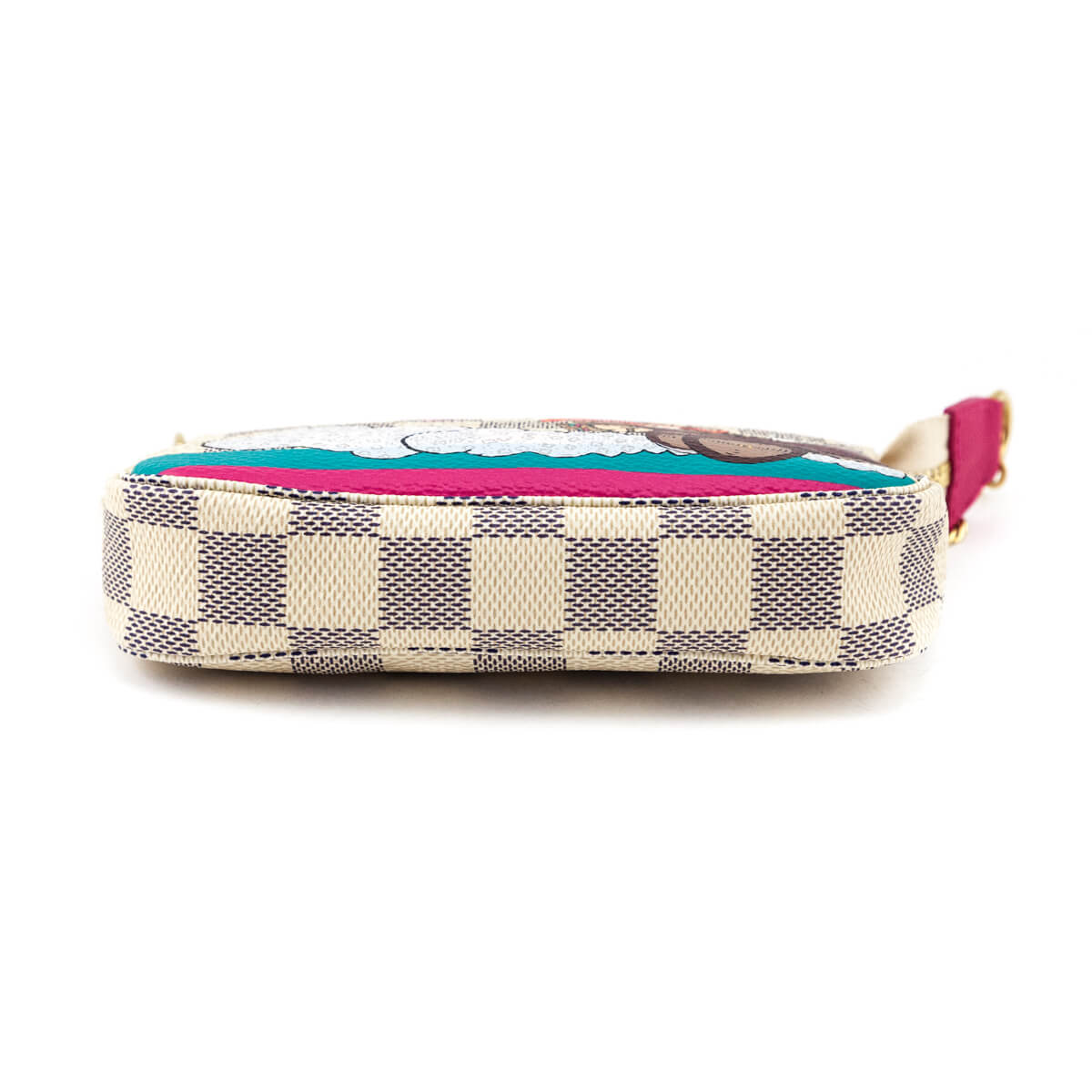 Louis Vuitton Damier Azur Hibiscus Illustre Mini Pochette Accessories