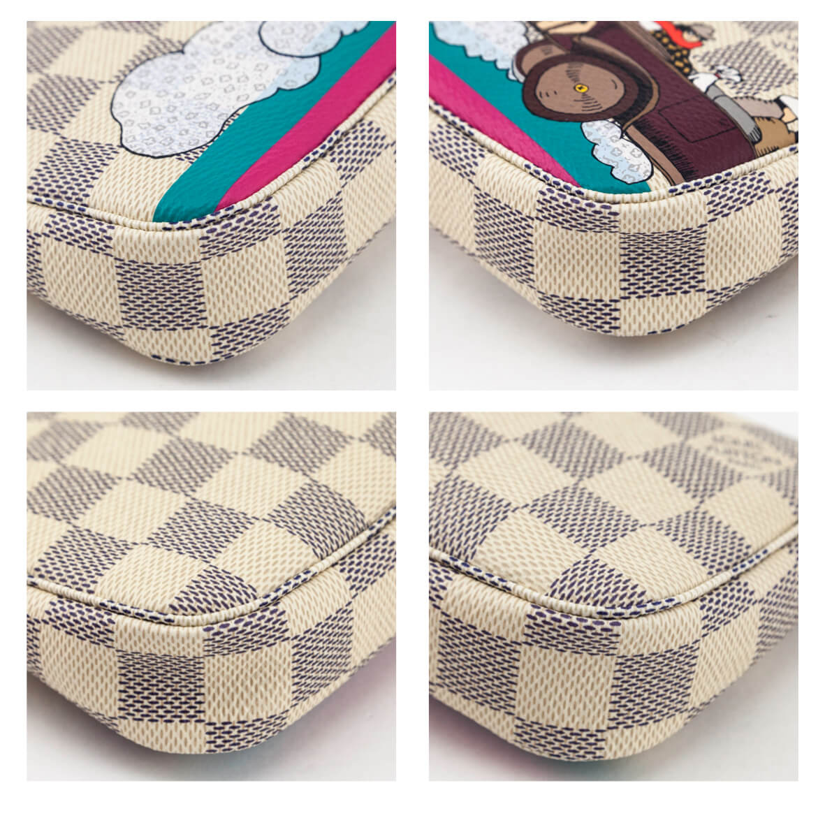 Louis Vuitton Damier Azur Hibiscus Illustre Mini Pochette Accessories