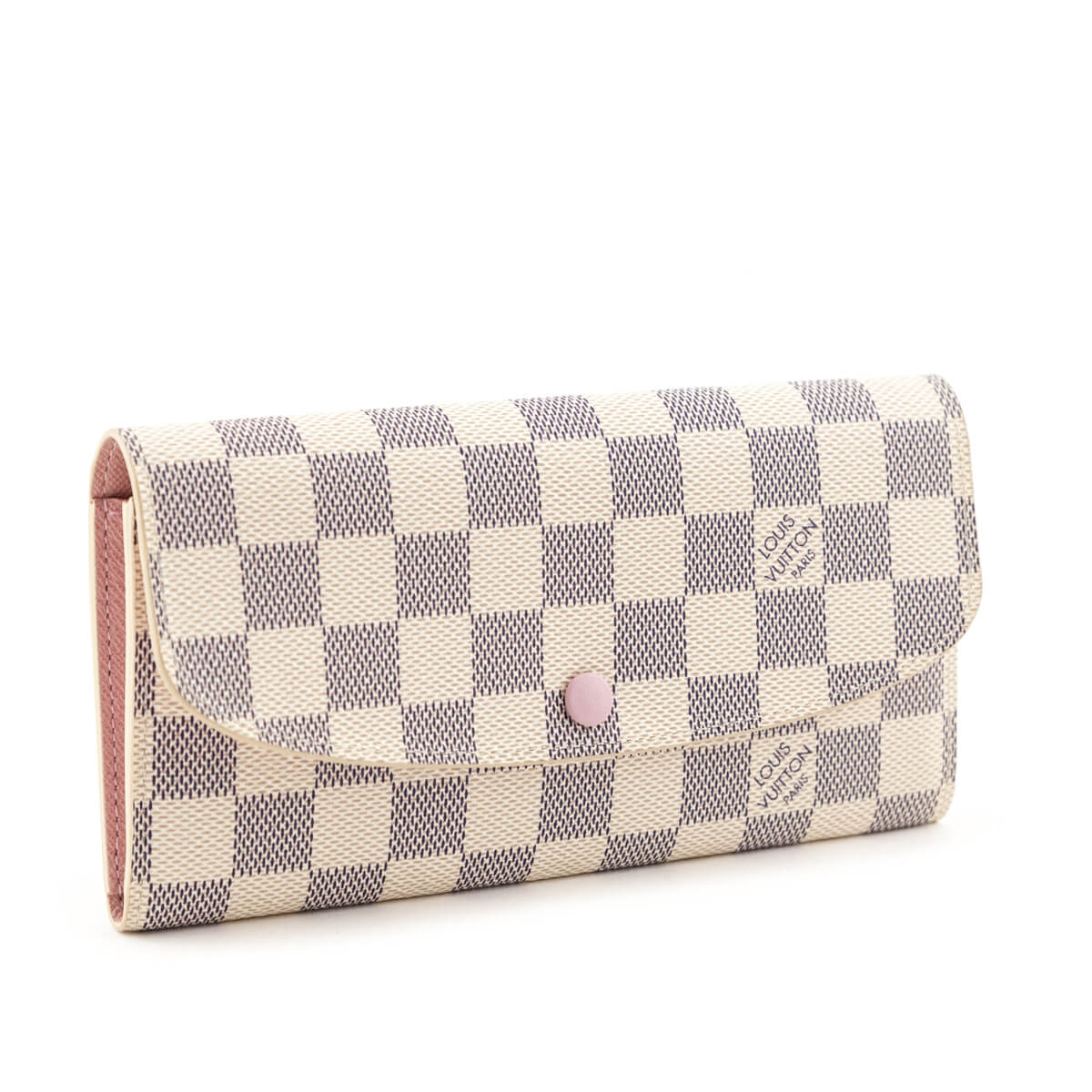 Louis Vuitton Damier Azur & Rose Ballerine Emilie Wallet