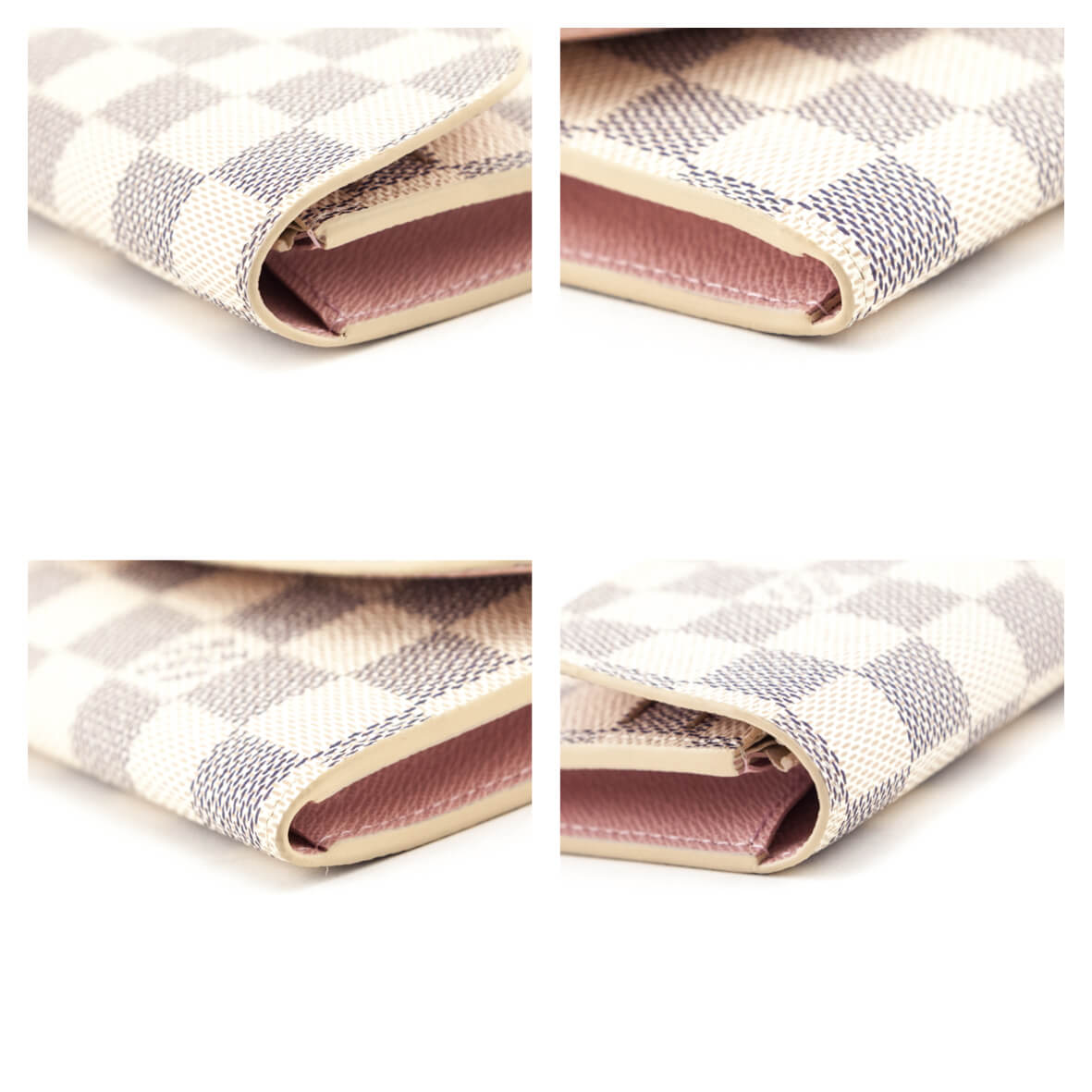 Louis Vuitton Damier Azur & Rose Ballerine Emilie Wallet