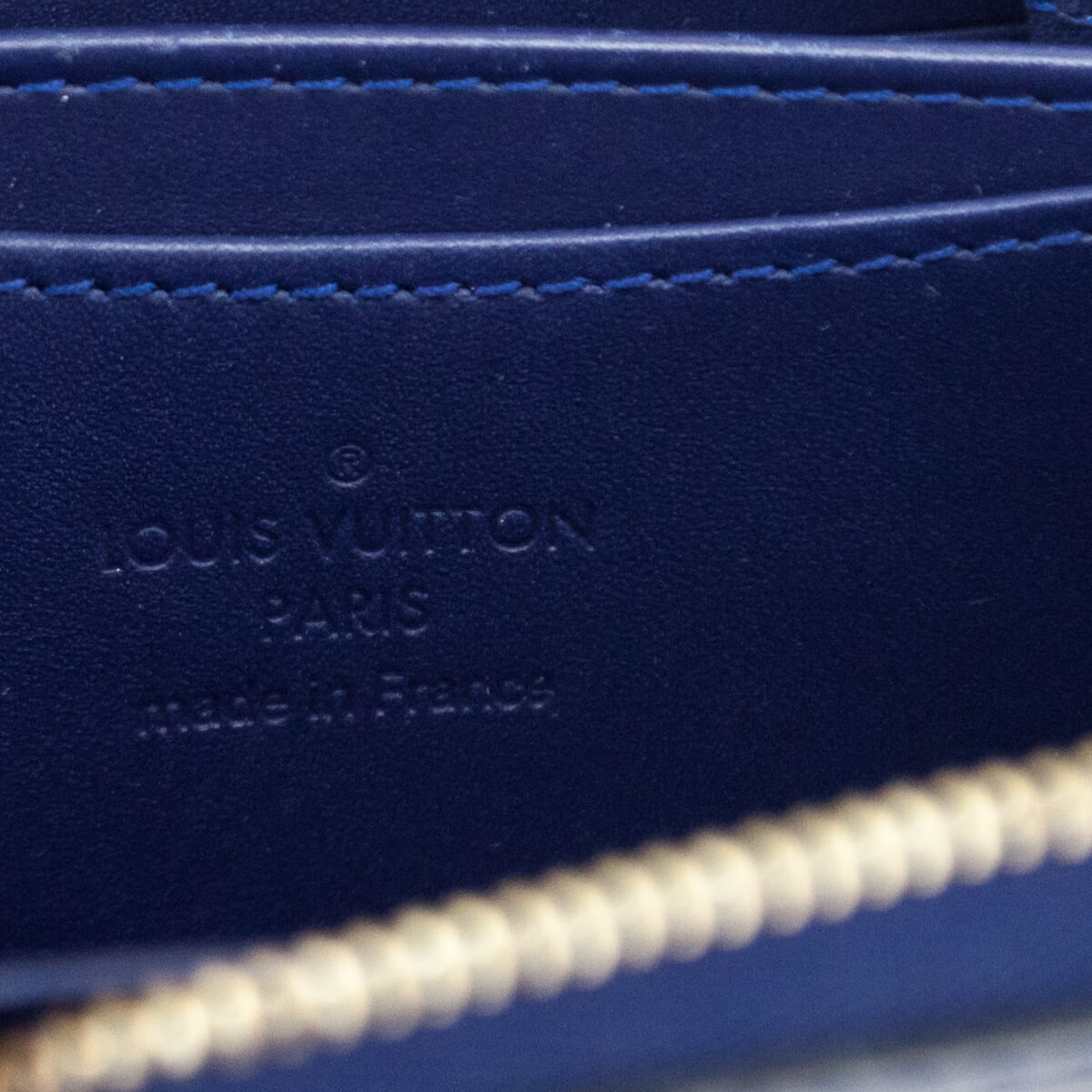Louis Vuitton Grand Bleu Monogram Vernis Zippy Coin Purse