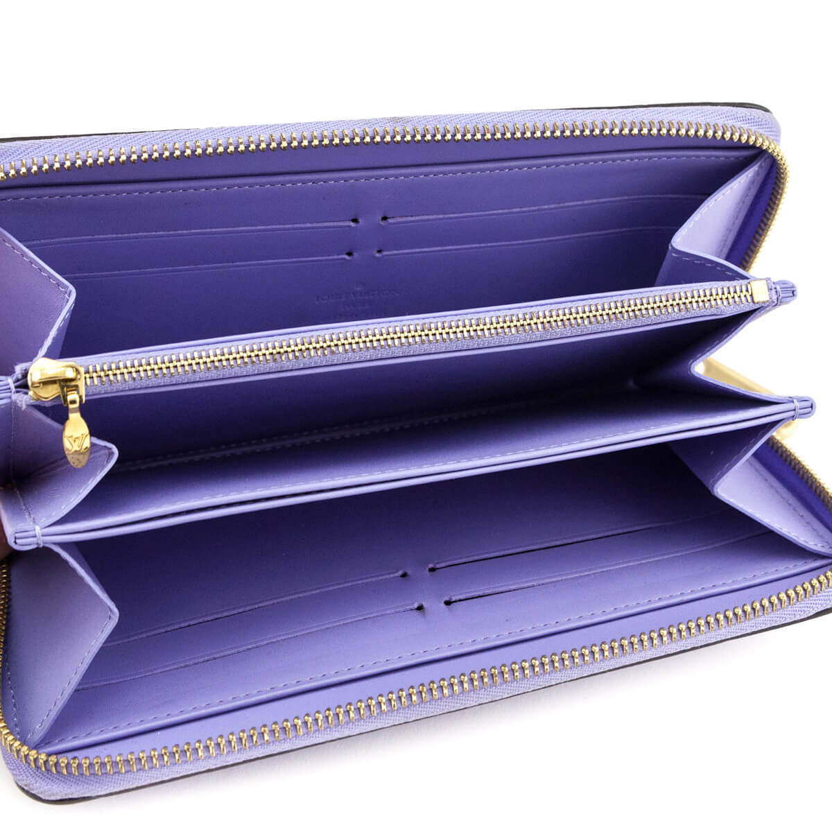Louis Vuitton Lilac Monogram Vernis Zippy Wallet