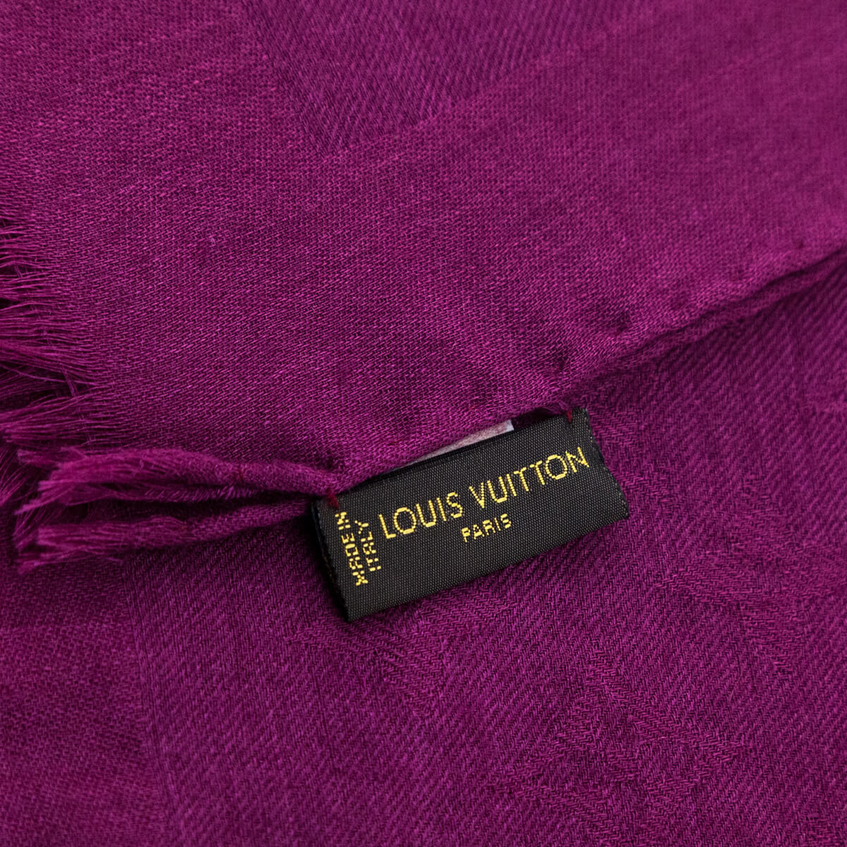 Louis Vuitton Magenta Monogram Cashmere Oblong Scarf