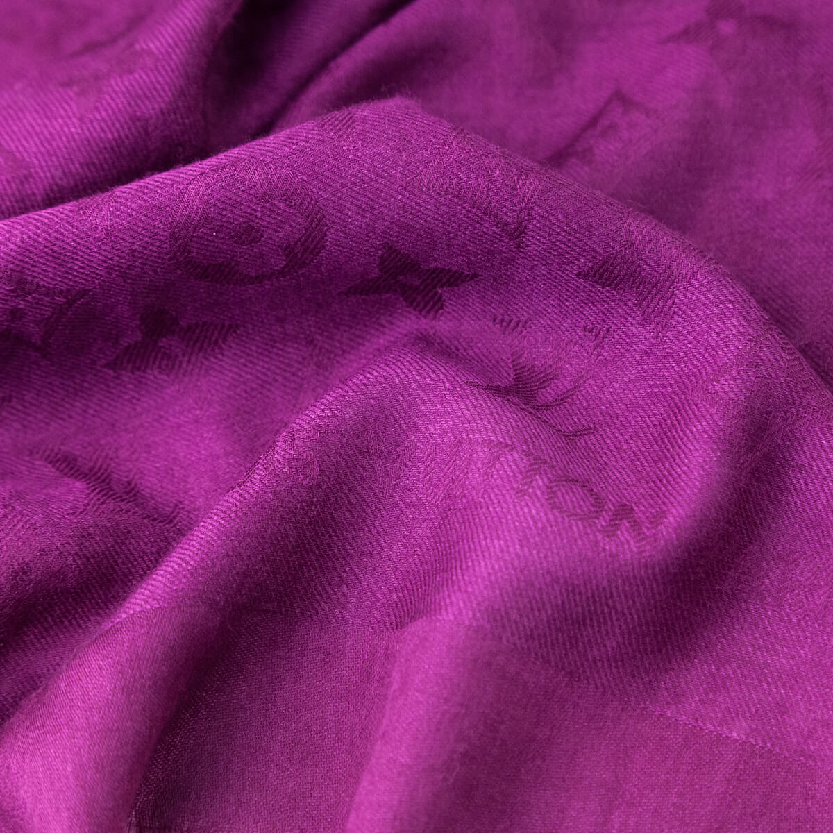 Louis Vuitton Magenta Monogram Cashmere Oblong Scarf