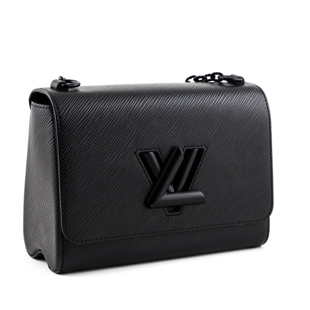 Louis Vuitton Matte Black Epi Twist Shoulder Bag MM