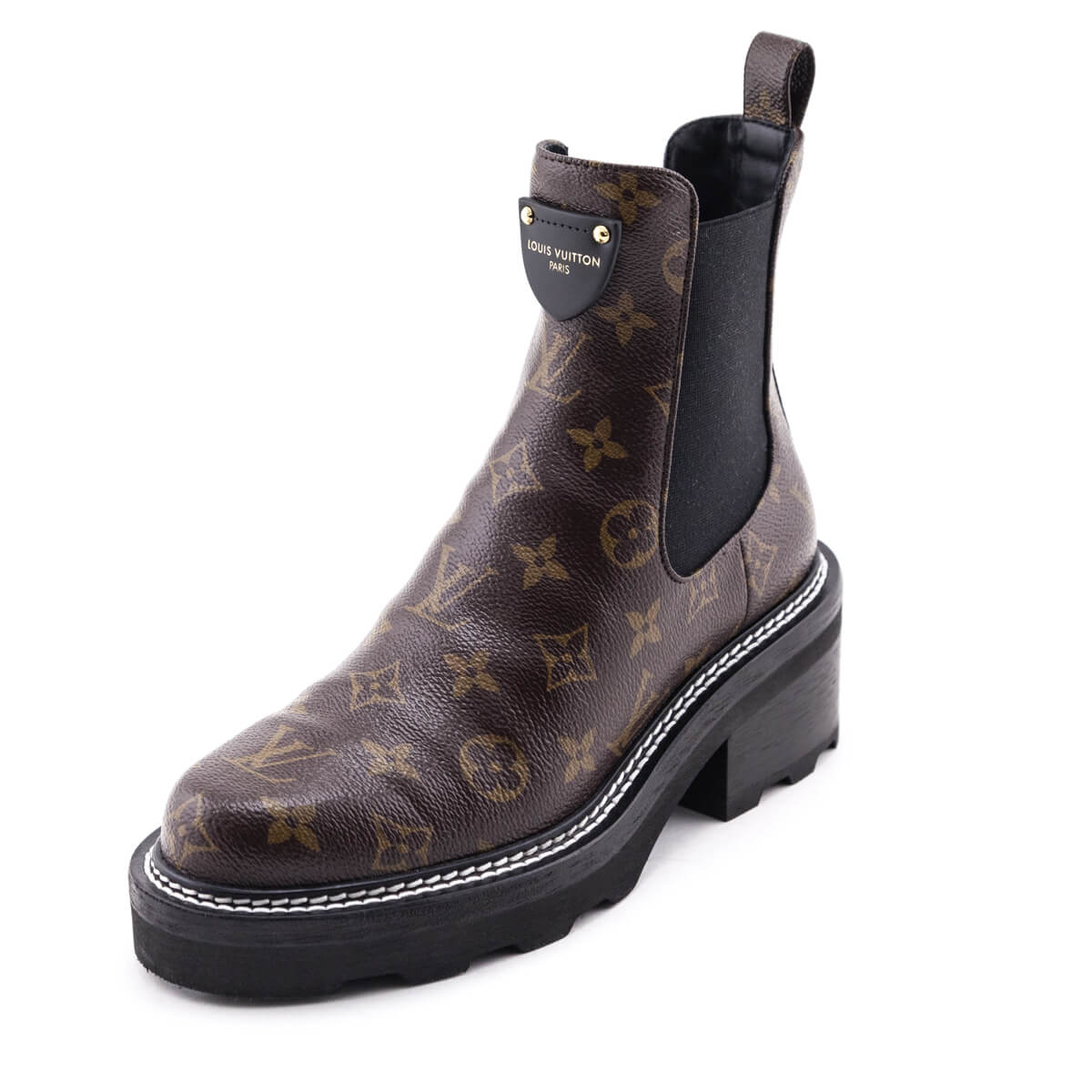 Louis Vuitton Monogram Beaubourg Ankle Boots Size US 8 | EU 38